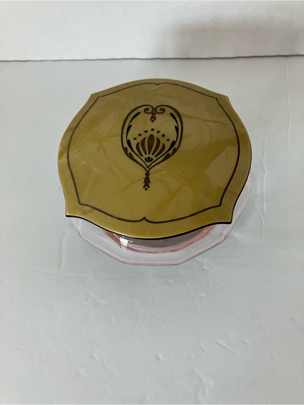 Cambridge Glass Vintage Art Deco Powder Box